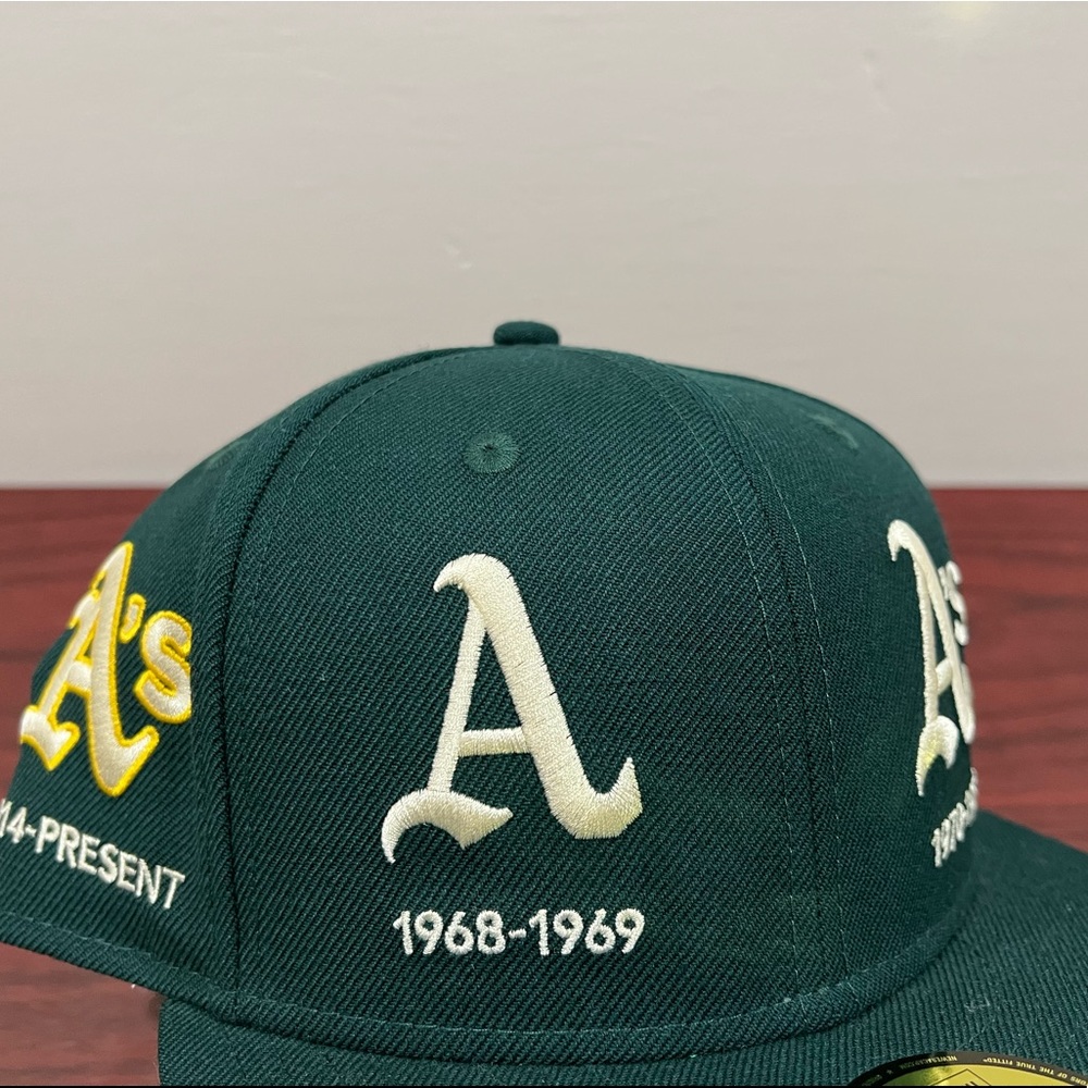 New Era, 59Fifty Fitted Hat, Logo Progression, Oakland Athletics - Picture 2 of 15